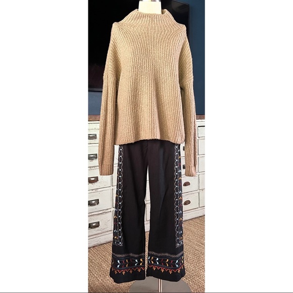 Anthropologie Mock Neck Pullover Sweater L - Picture 9 of 14